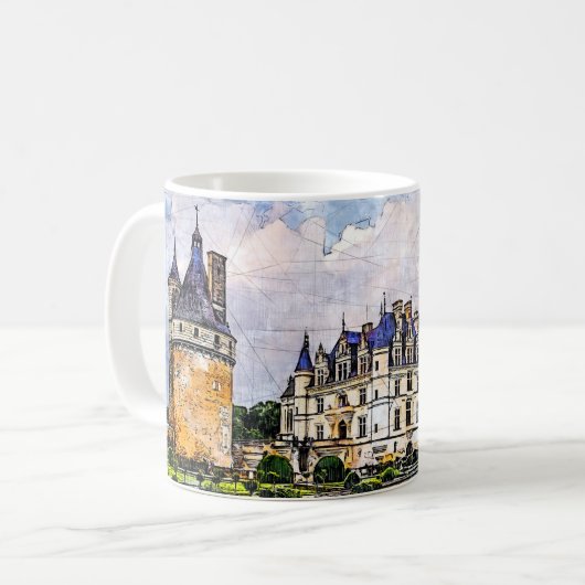 Mug Château Chenonceau. France. (Devant gauche)
