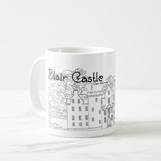 Mug Château de Blair Perthshire (Devant gauche)
