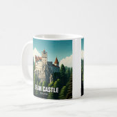 Mug Château de Bran Roumanie (Devant gauche)