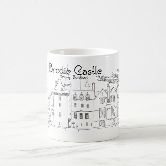 Mug Château de Brodie, Moray, Écosse (Centre)