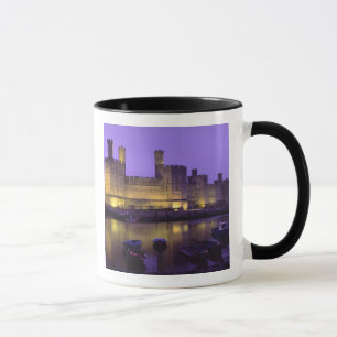 Mug Château de Caernarfon, la nuit, Gwynedd, Pays de G