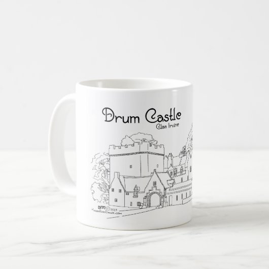 Mug Château de Drum, Aberdeenshire, Écosse (Devant gauche)