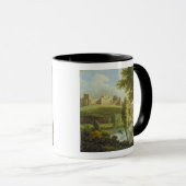 Mug Château de Ludlow avec le déversoir de Dinham, des (Devant droit)
