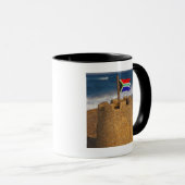 Mug Château de Sable Avec Drapeau Sud-Africain, Umhlan (Devant droit)