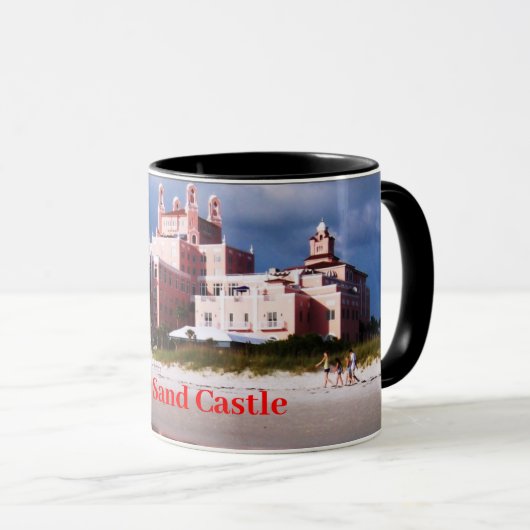 Mug Château de sable de plage (Devant droit)