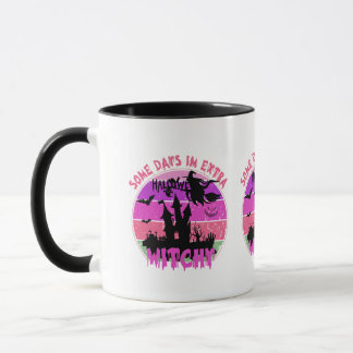 Mug Château de Silhouette de Sorcière - Halloween Suns