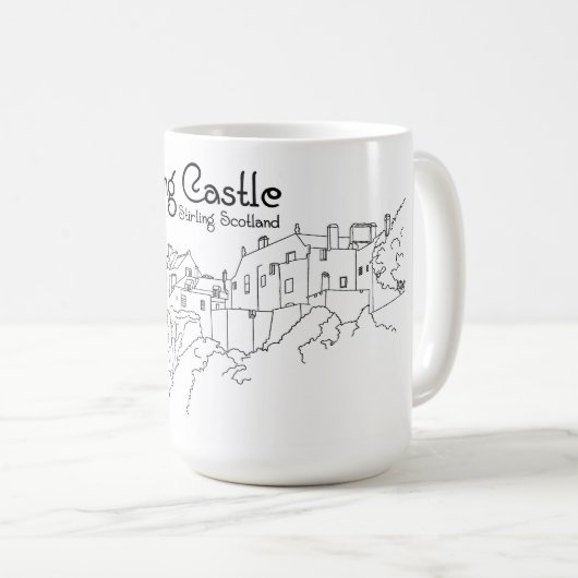 Mug Château de Stirling Écosse (Devant droit)