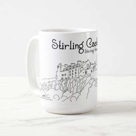 Mug Château de Stirling Écosse (Devant gauche)
