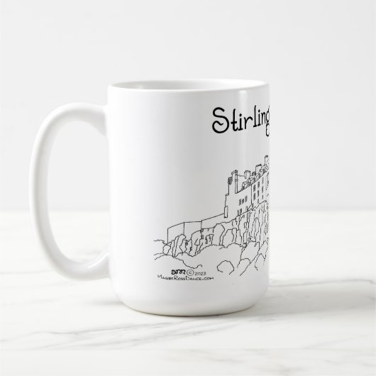 Mug Château de Stirling Écosse (Gauche)