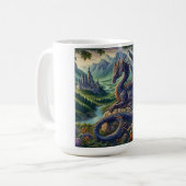 Mug Château du Dragon médiéval coloré (Devant gauche)