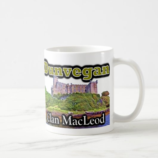 Mug Château écossais de MacLeod Dunvegan de clan (Droite)