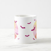 Mug Château éffrayant sur Hill Bats Halloween (Centre)