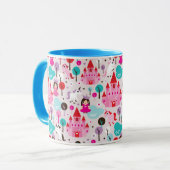 Mug château et licorne de princesse d'enfants (Devant gauche)