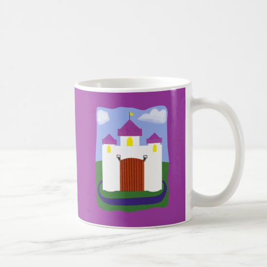 Mug Château Fairytale avec tourelles violettes (Droite)