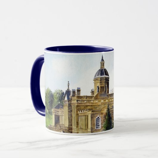 Mug Château Howard North Yorkshire peinture aquarelle (Devant gauche)
