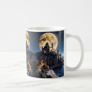 Mug Château islamique assis sur une montagne