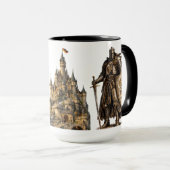 Mug Château Médiéval Chevalier Fantastique Historique  (Devant droit)