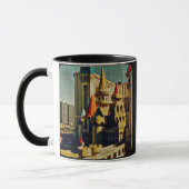 Mug Château médiéval de Grunge (Gauche)