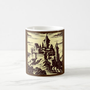 Mug Château médiéval Imaginaire - Bois coupé 2