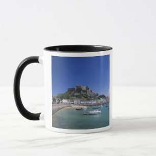 Mug Château Mont Orgueil et port, Gorey, Jersey