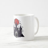 Mug Château Vampire Gothique Clair de Lune Art (Devant droit)