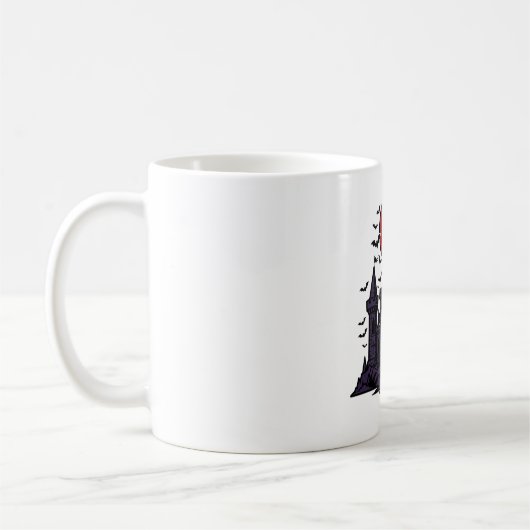 Mug Château Vampire Gothique Clair de Lune Art (Gauche)
