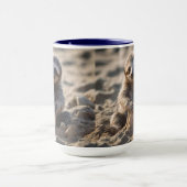 Mug Châteaux De Sable De Construction De Machines À So (Centre)