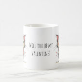 Mug Chaton Adorable Seras-Tu Mon Valentin ? (Centre)