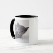Mug Chaton bleu russe (Devant gauche)