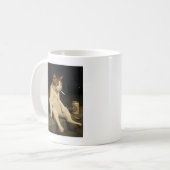 Mug Chaton Cigarette Drôle Chat Qui Fume Mème Générati (Devant gauche)