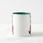 Mug Chaton dans un pull de Noël rouge et blanc (Centre)