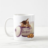 Mug Chaton de chat tigré de boîte à biscuits (Gauche)