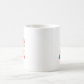 Mug Chaton de dessin animé doré mignon de Noël (Centre)