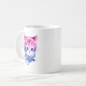 Mug Chaton de fierté bisexuelle (Devant gauche)