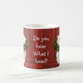 Mug Chaton de Noël blanc (Centre)