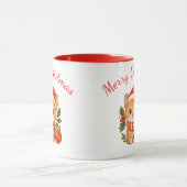 Mug Chaton de Noël Mignon  (Centre)