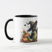 Mug Chaton de sorcière noire Halloween W/ Gourds Citro (Gauche)