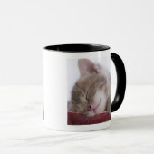 Mug Chaton dormant dans la cuvette 2 (Devant droit)
