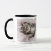 Mug Chaton dormant sur la serviette (Gauche)