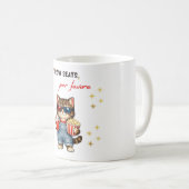 Mug Chaton Drôle Soirée Cinéma (Devant droit)
