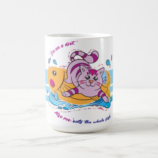 Mug Chaton Et Boue De Poisson (Centre)