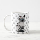 Mug Chaton et pattes de dessin animé Blue Point Birman (Gauche)