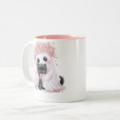 Mug Chaton Fantôme Mignon - Halloween Parfait (Devant gauche)