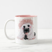 Mug Chaton Fantôme Mignon - Halloween Parfait (Gauche)