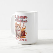 Mug Chaton festif dans les feuilles d'automne (Devant gauche)