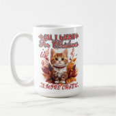 Mug Chaton festif dans les feuilles d'automne (Gauche)