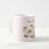 Mug Chaton Gris Blanc (Devant gauche)