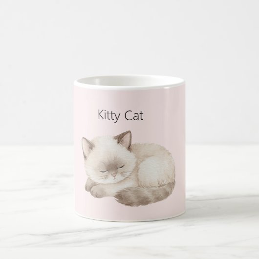 Mug Chaton Gris Blanc (Centre)