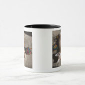 Mug Chaton jouant avec le fil (Centre)