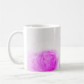 Mug Chaton jouant avec une boule de fil rose aquarelle (Gauche)